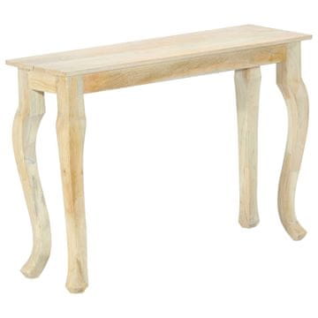 Vidaxl Konzolna mizica 110x35x77 cm masivni mangov les