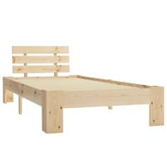 Vidaxl Posteljni okvir iz trdne borovine 90x200 cm