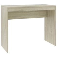Vidaxl Pisalna miza sonoma hrast 90x40x72 cm iverna plošča