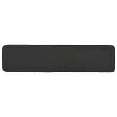 Vidaxl Stolček za noge temno siv 120x28x26 cm blago