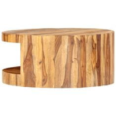Vidaxl Okrogla klubska mizica 65x30 cm trden palisander