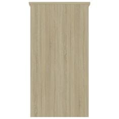 Vidaxl Pisalna miza sonoma hrast 80x40x75 cm iverna plošča