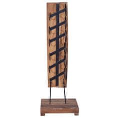 Vidaxl Stojalo za vino za 6 steklenic 35x35x100 cm trdna tikovina