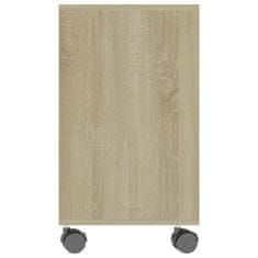 Vidaxl Stranska mizica sonoma hrast 70x35x55 cm iverna plošča