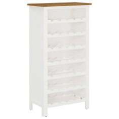 Vidaxl Omarica za vino 56x32x110 cm trdna hrastovina