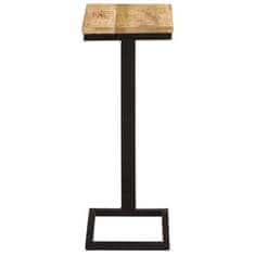 Vidaxl Stranske mizice 2 kosa 31,5x24,5x64,5 cm robusten mangov les