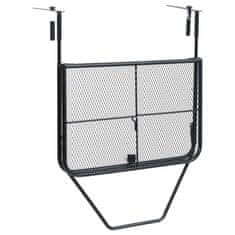 Vidaxl Balkonska mizica črna 60x40 cm jeklo