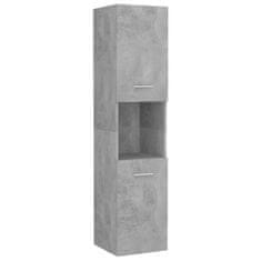 shumee Kopalniška omarica betonsko siva 30x30x130 cm iverna plošča
