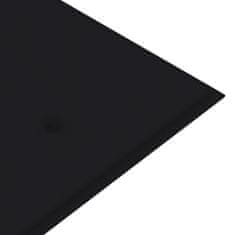 Greatstore Klop Batavia s črno blazino 150 cm trdna tikovina
