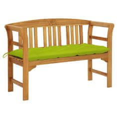 Vidaxl Vrtna klop z blazino 120 cm trden akacijev les