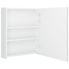 Vidaxl LED kopalniška omarica z ogledalom sijoče bela 50x14x60 cm