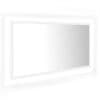 LED kopalniško ogledalo belo 90x8,5x37 cm iverna plošča