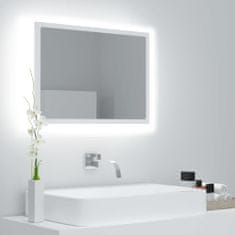 Greatstore LED kopalniško ogledalo belo 60x8,5x37 cm iverna plošča