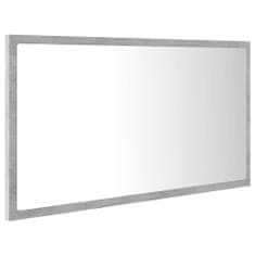 Vidaxl LED kopalniško ogledalo betonsko sivo 80x8,5x37 cm iverna pl.