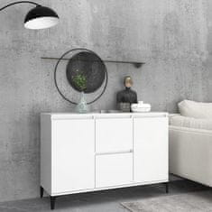 Vidaxl Komoda bela 102x35x70 cm iverna plošča