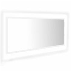 Greatstore LED kopalniško ogledalo belo 100x8,5x37 cm iverna plošča