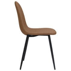 Vidaxl Jedilni stoli 4 kosi 45x54,5x87 cm temno rjavo umetno usnje