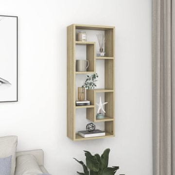 Vidaxl vidaXL Stenska polica sonoma hrast 36x16x90 cm material na osnovi lesa