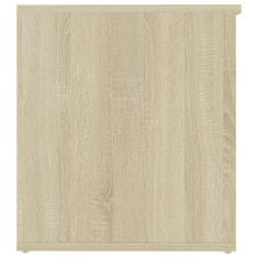 shumee Skrinja za shranjevanje sonoma hrast 84x42x46 cm iverna plošča