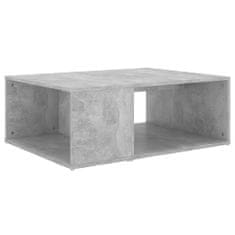 Greatstore Klubska mizica betonsko siva 90x67x33 cm iverna plošča