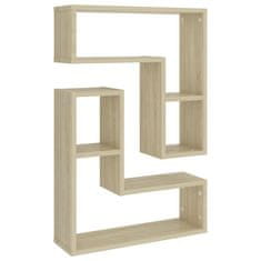 Vidaxl Stenska polica 2 kosa sonoma hrast 50x15x50 cm iverna plošča