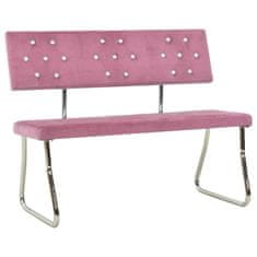 Vidaxl Klop 110 cm roza žamet