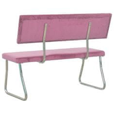 Vidaxl Klop 110 cm roza žamet