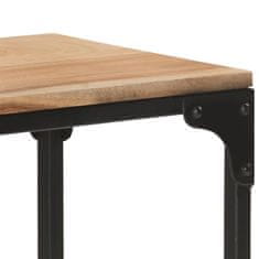 Vidaxl Konzolna mizica 110x30x75 cm trden akacijev les