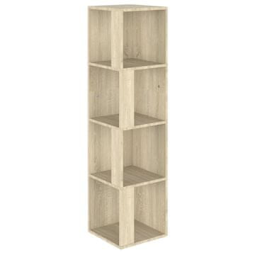 Vidaxl Kotna omarica sonoma hrast 33x33x132 cm iverna plošča