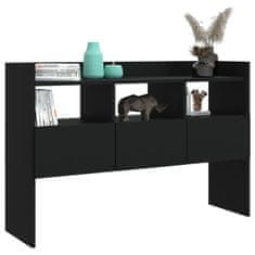Vidaxl Komoda črna 105x30x70 cm iverna plošča