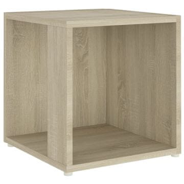 Vidaxl Stranska mizica sonoma hrast 33x33x34,5 cm konstruiran les