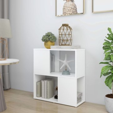 Vidaxl Knjižna omara bela 60x24x63 cm iverna plošča