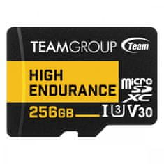 TeamGroup spominska kartica High Endurance Micro SDXC UHS-I U3 V30, 256 GB