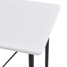 Vidaxl Barska miza bela 120x60x110 cm mediapan