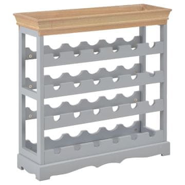 Vidaxl Omarica za vino MDF 70x22,5x70,5 cm siva