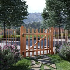 Greatstore Enojna vrata za ograjo impregnirana leska 100x90 cm