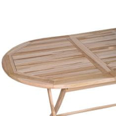 Vidaxl Zložljiva vrtna miza 160x80x75 cm trdna tikovina