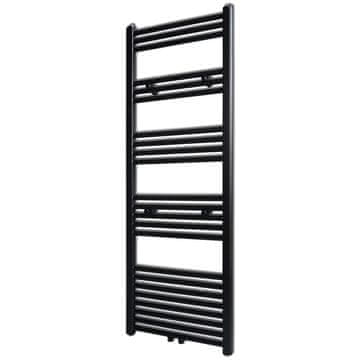 Vidaxl Kopalniški cevni radiator za centralno ogrevanje raven 500x1424 mm črn