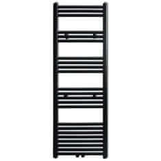Vidaxl Kopalniški cevni radiator za centralno ogrevanje raven 500x1424 mm črn