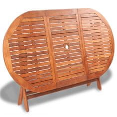 Vidaxl Vrtna miza 160x85x75 cm trden akacijev les