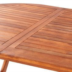 Vidaxl Vrtna miza 160x85x75 cm trden akacijev les
