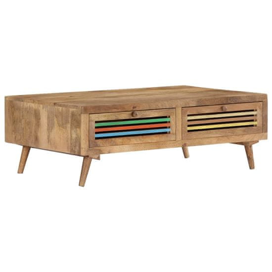 shumee Klubska mizica 100x60x30 cm trden mangov les