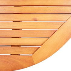 Vidaxl Zložljiva vrtna miza 160x85x74 cm trden evkaliptusov les