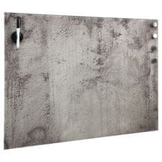 Vidaxl Stenska magnetna tabla iz stekla 80x60 cm