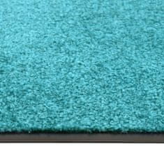 Vidaxl Pralni predpražnik cyan moder 90x150 cm