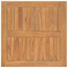 Vidaxl Vrtna jedilna miza 85x85x75 cm trdna tikovina
