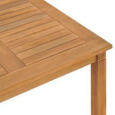 Vidaxl Vrtna jedilna miza 85x85x75 cm trdna tikovina