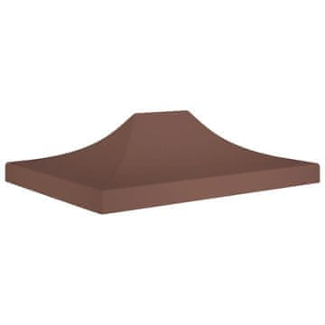 shumee vidaXL Streha za vrtni šotor 4,5x3 m rjava 270 g/m²
