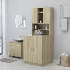 Vidaxl Omara za pralni stroj sonoma hrast 71x71,5x91,5 cm