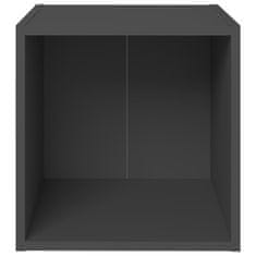 Vidaxl TV omarica siva 37x35x37 cm iverna plošča